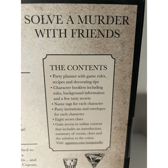 Cocktail For Murder Mystery Party Game University Games Dinner Party 6 Players - Picture 5 of 7